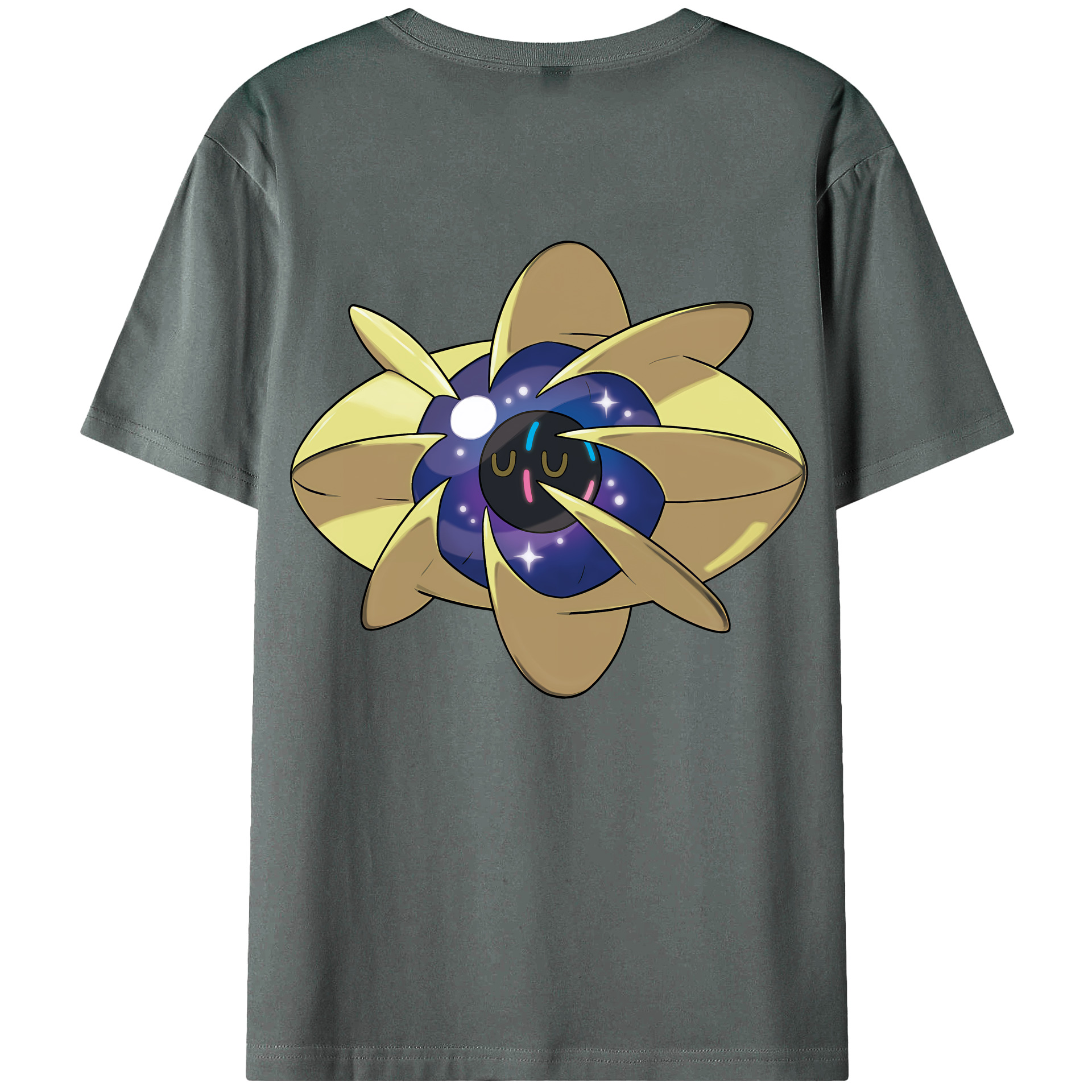 （画像用） ポケットモンスター Pokémon 綿100％ メンズ半袖Tシャツ（バックプリント） 通気性